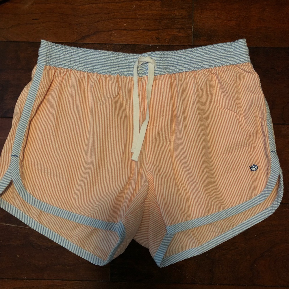 Southern tide seersucker shorts